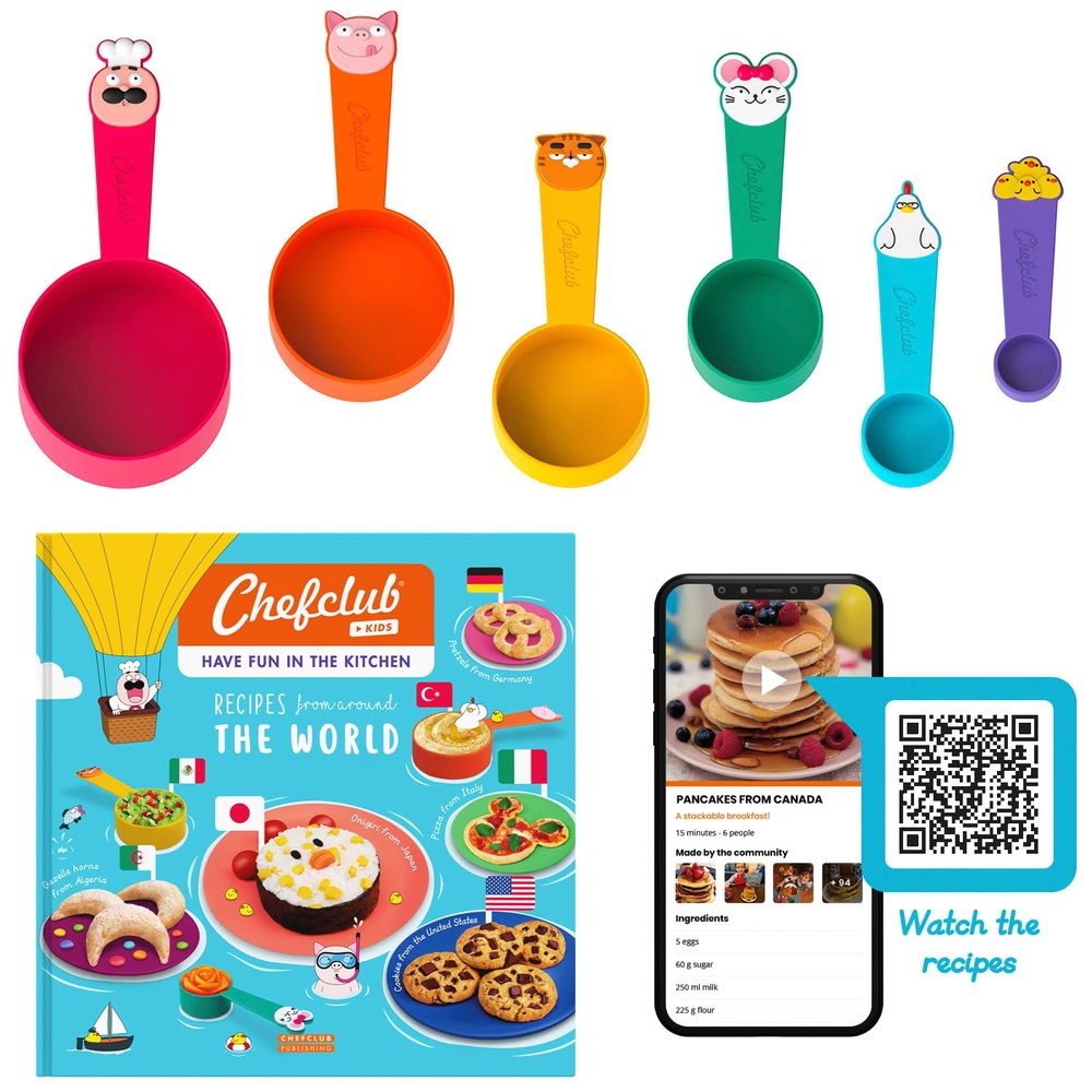 Rezepte aus aller Welt und die Messbecher von Chefclub Kids