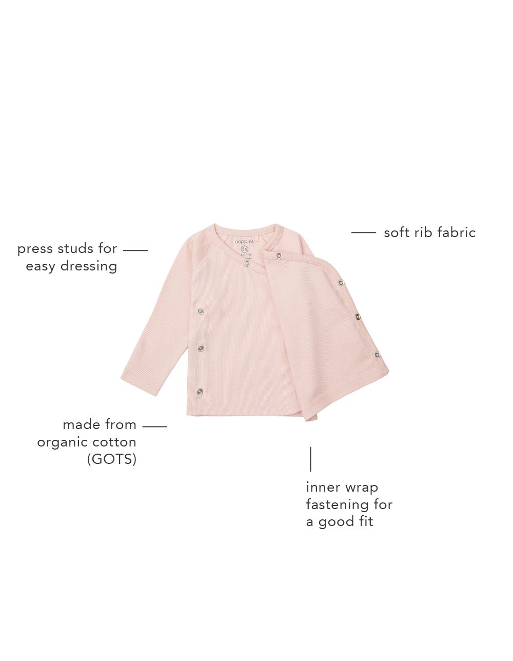 Noppies Newborn Longsleeve Nanyuki - Rose Smoke