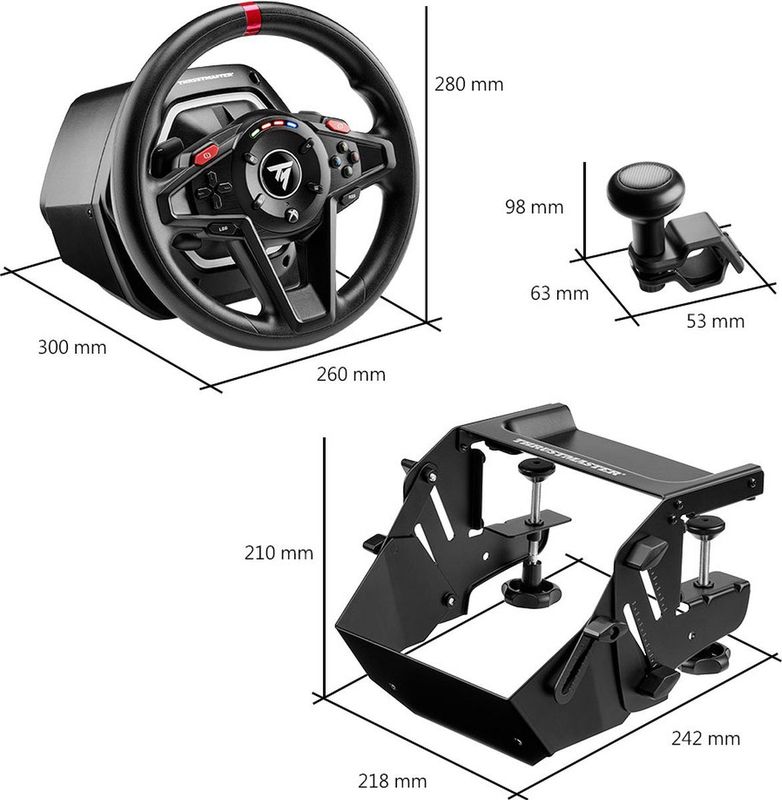 THRUSTMASTER - T128 SimTask Pack - Multi-platform Racestuur - Zwart - Kunststof