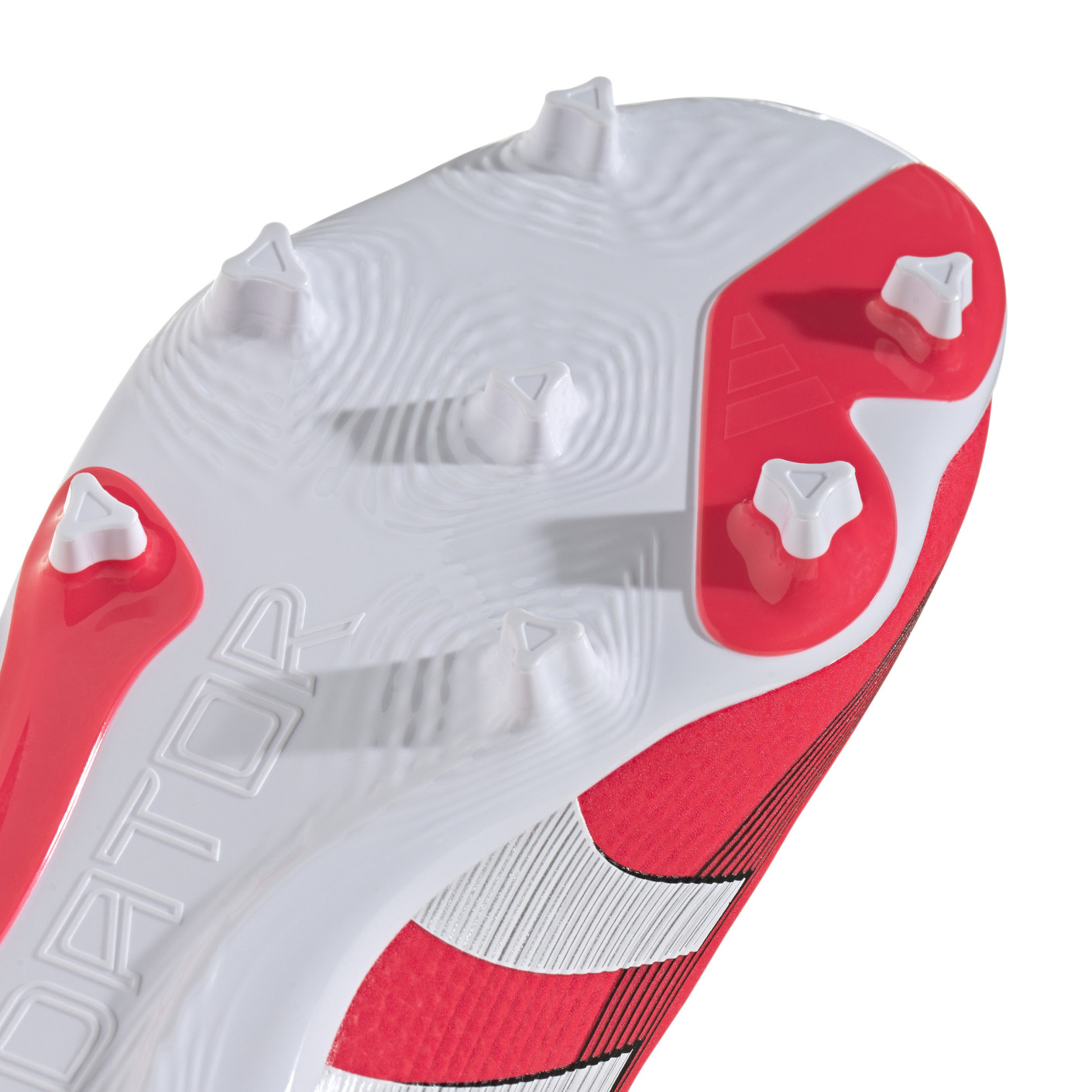 Adidas Predator League Gras / Kunstgras Voetbalschoenen (MG) Kids Rood Wit Zwart
