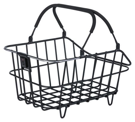 Panier de vélo arrière Basil Cento Alu Multi System LED noir
