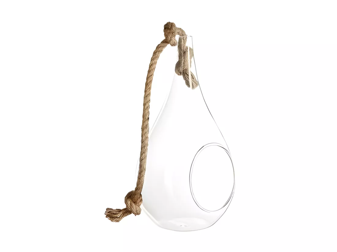 Vase Suspendu & Corde 