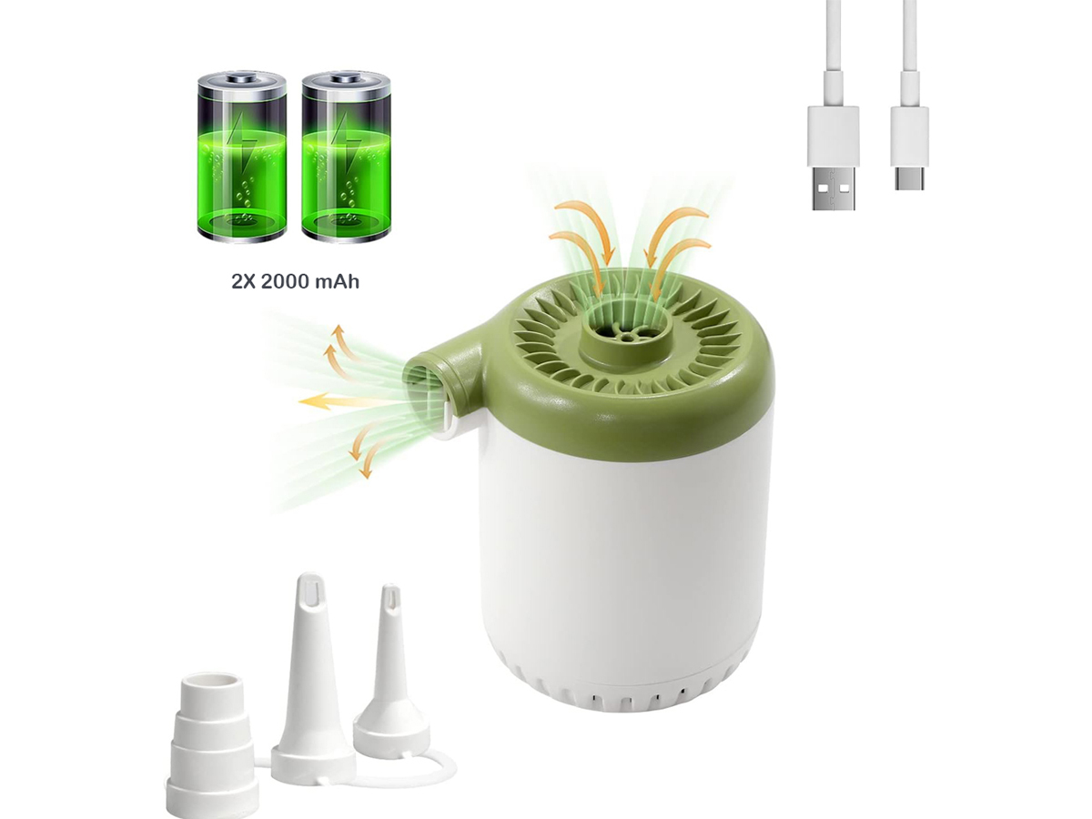 Aquaboard D2 oplaadbare luchtbedpomp - Green