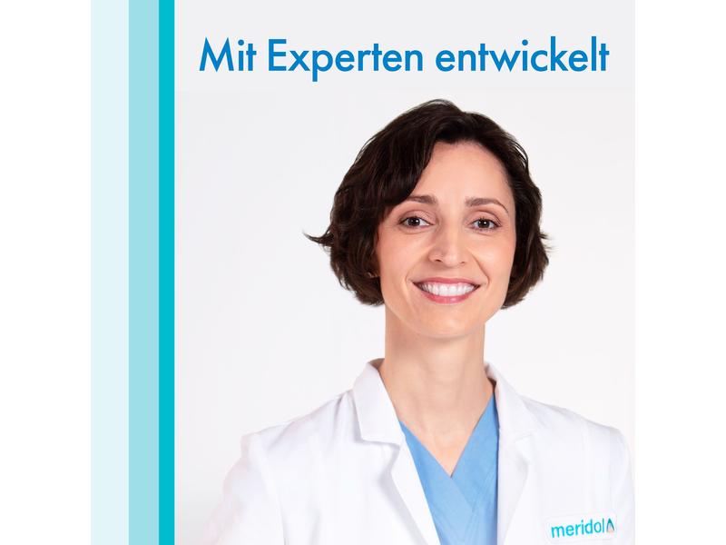 meridol Handzahnbürste Zahnfleischschutz mittel Zahnbürste für eine gründliche Reinigung mit gleichzeitigem Zahnfleischschutz
