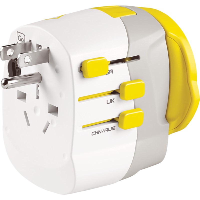 Go Travel<br>Worldwide Adaptor + Twin USB-A