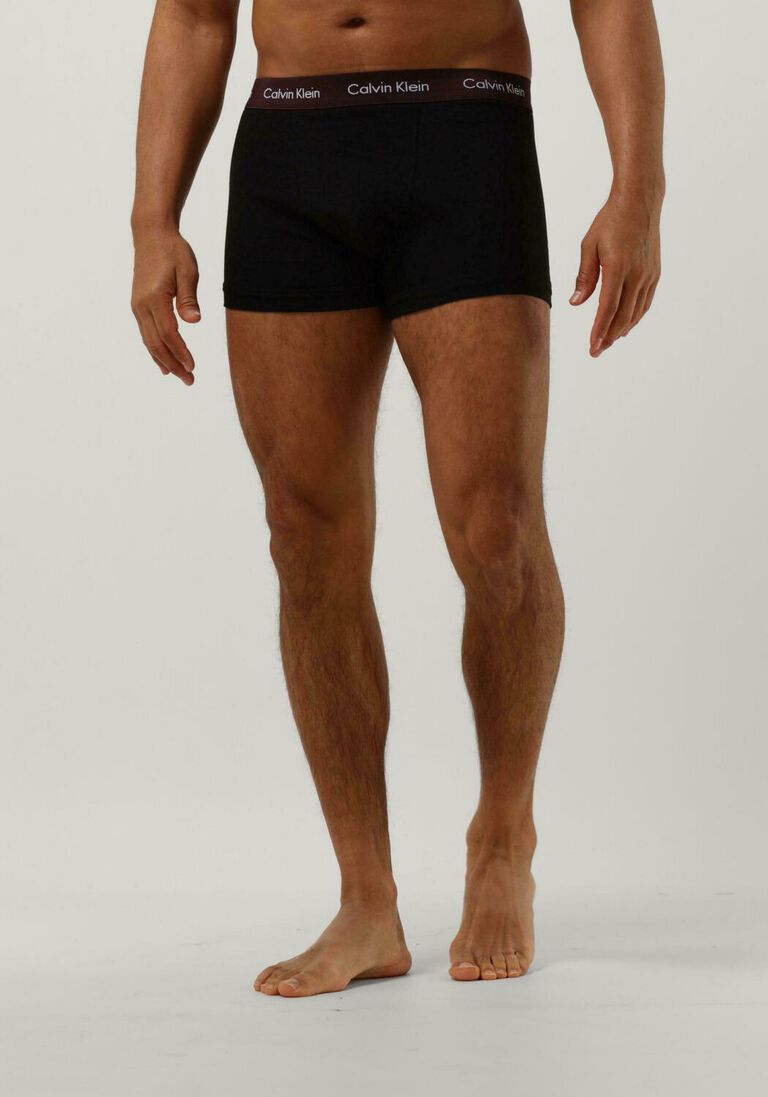 CALVIN KLEIN UNDERWEAR zwarte calvin klein underwear boxershort 3-pack low rise trunks