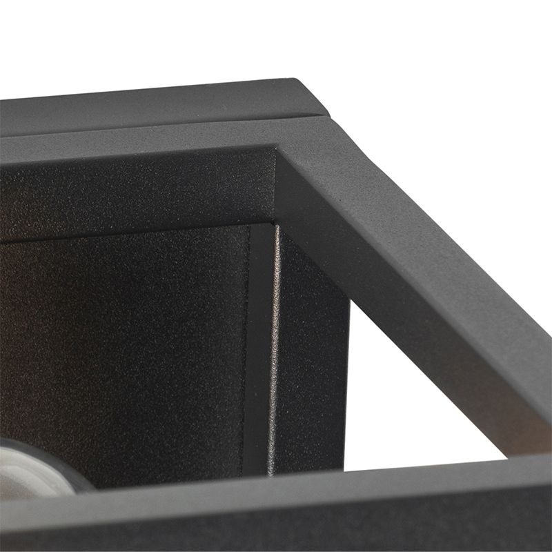 Industriële wandlamp zwart kubus - Cage