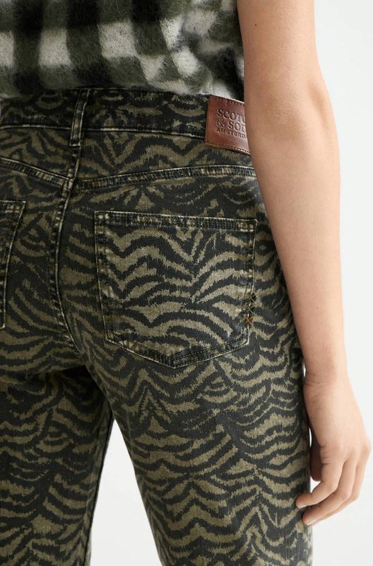 Scotch & Soda - The Sky - Jeans - Groen - Dames