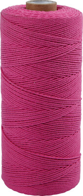 Knyttegarn - Tykkelse 1 MM - L 315 M - Tynd Kvalitet 12/12 - Pink - 220 G