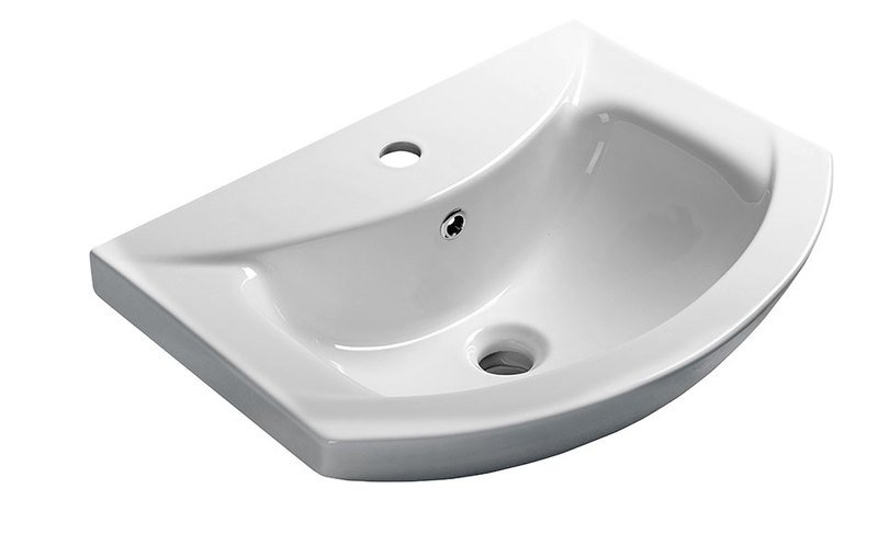 Aqualine Zero wastafel 55x44cm