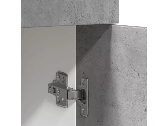 Armoire de plancher à tiroir Gris béton 60x46x81,5 cm Aggloméré