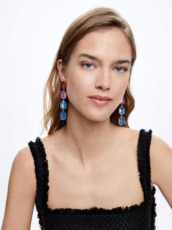Pendientes Cristales Multicolor - Multicor