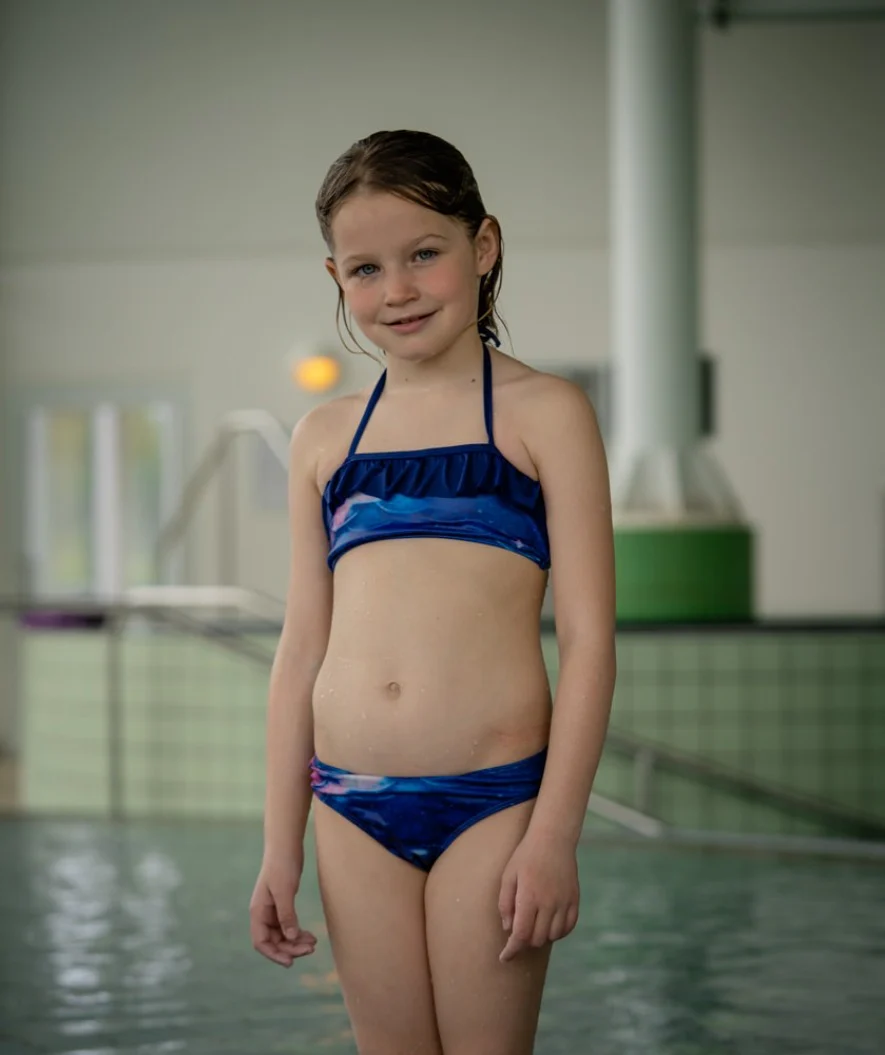 Watery havfrue bikini top til piger - Milky Way
