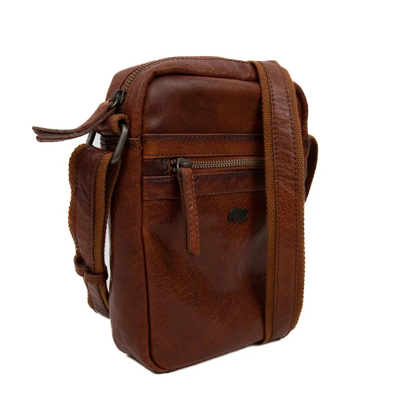 Bear Design Shoulderbag Tobias Cognac