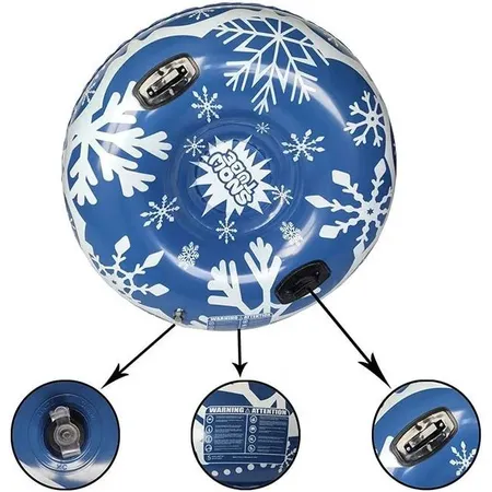 Aechtner ICE-ST102 Snowtube Ø120cm blau Snowflake