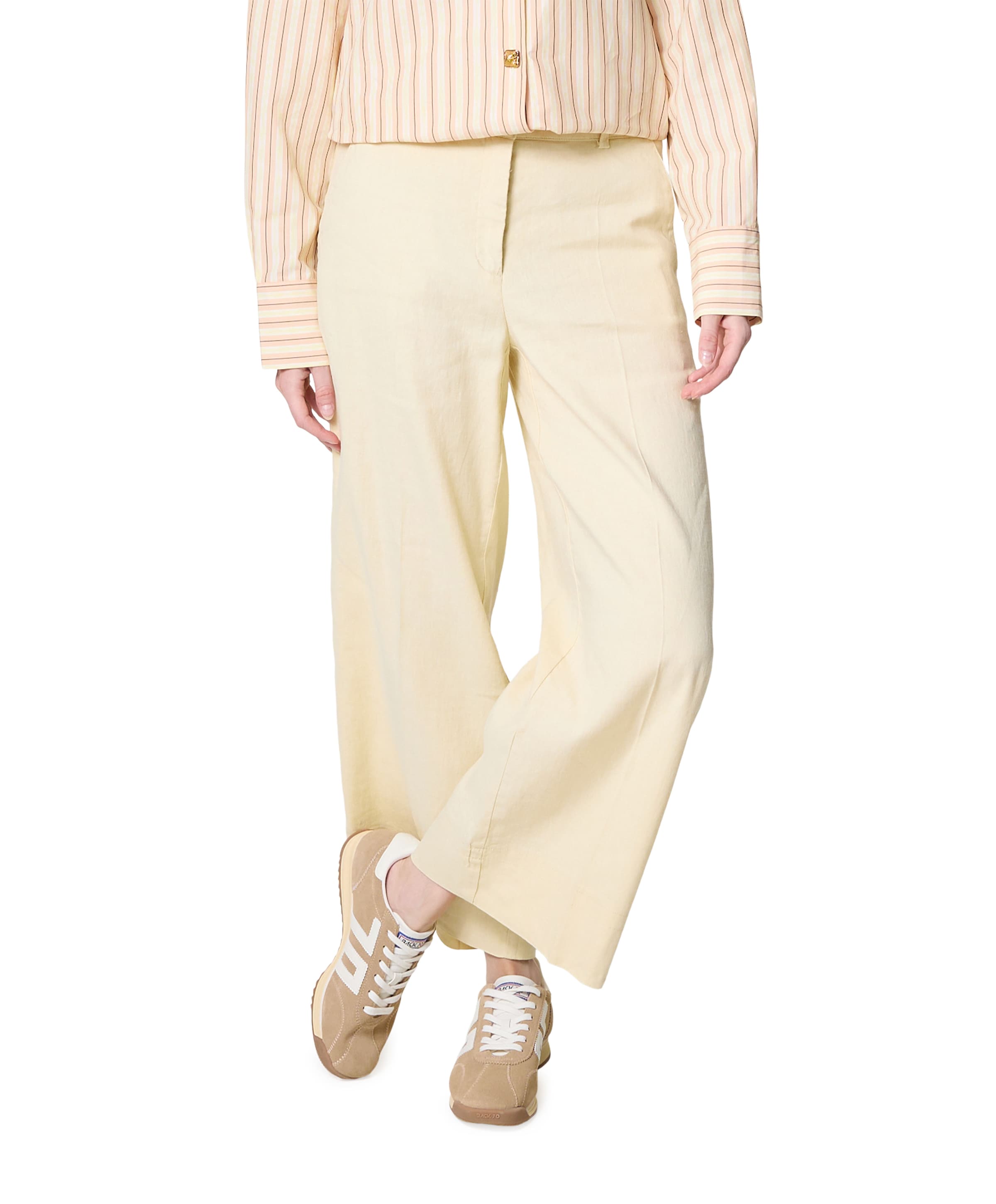 Cambio Cara dames broek geel