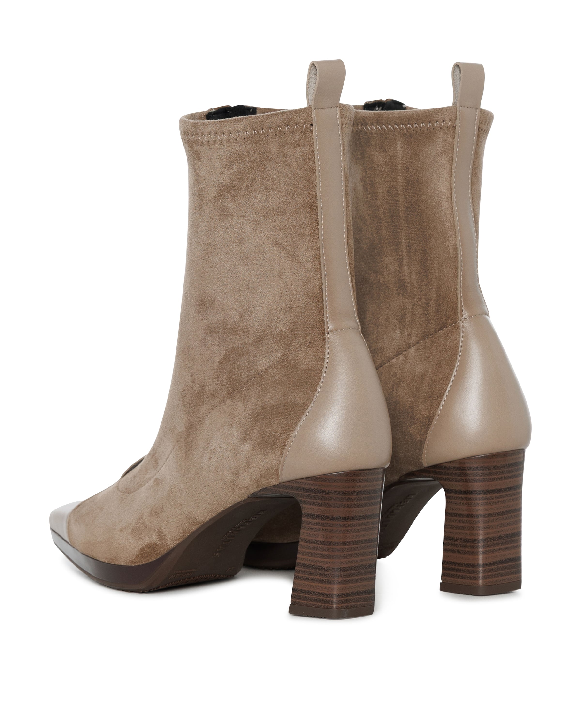 Hispanitas dames enkellaarzen beige