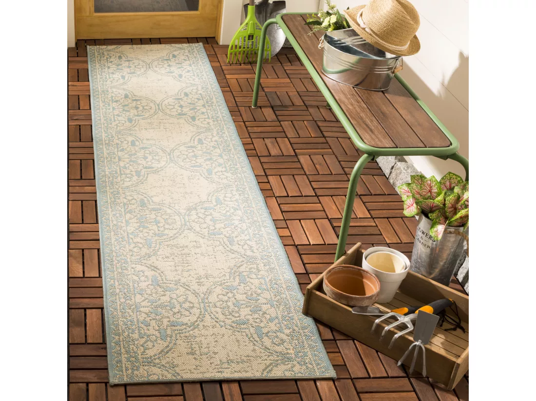 Tapis Aqua & Cream 61 X 244 cm - Borano