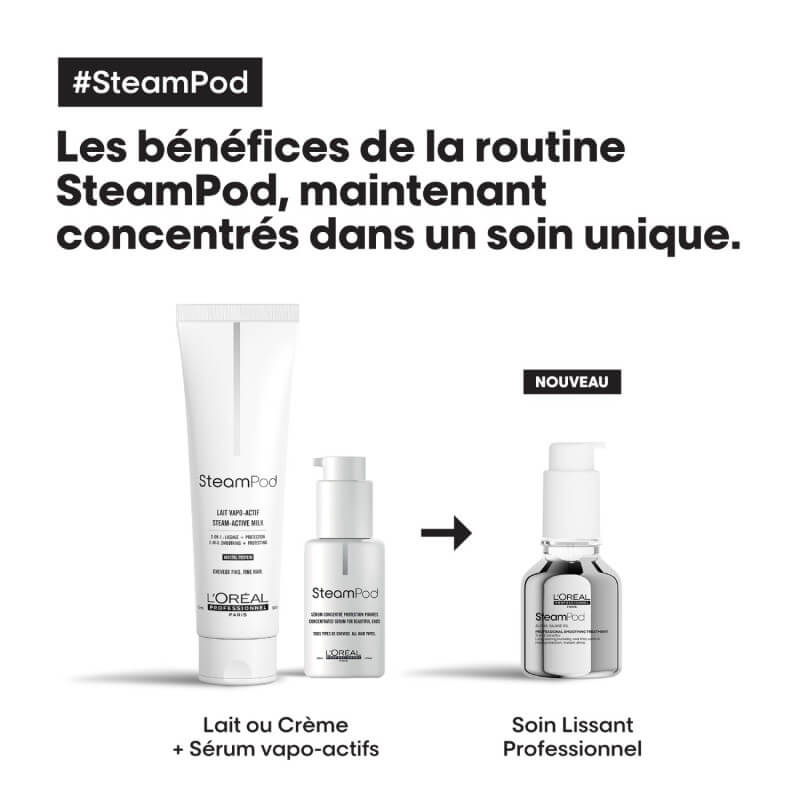 Pack Steampod 4.0 + soin lissant L'Oréal Professionnel