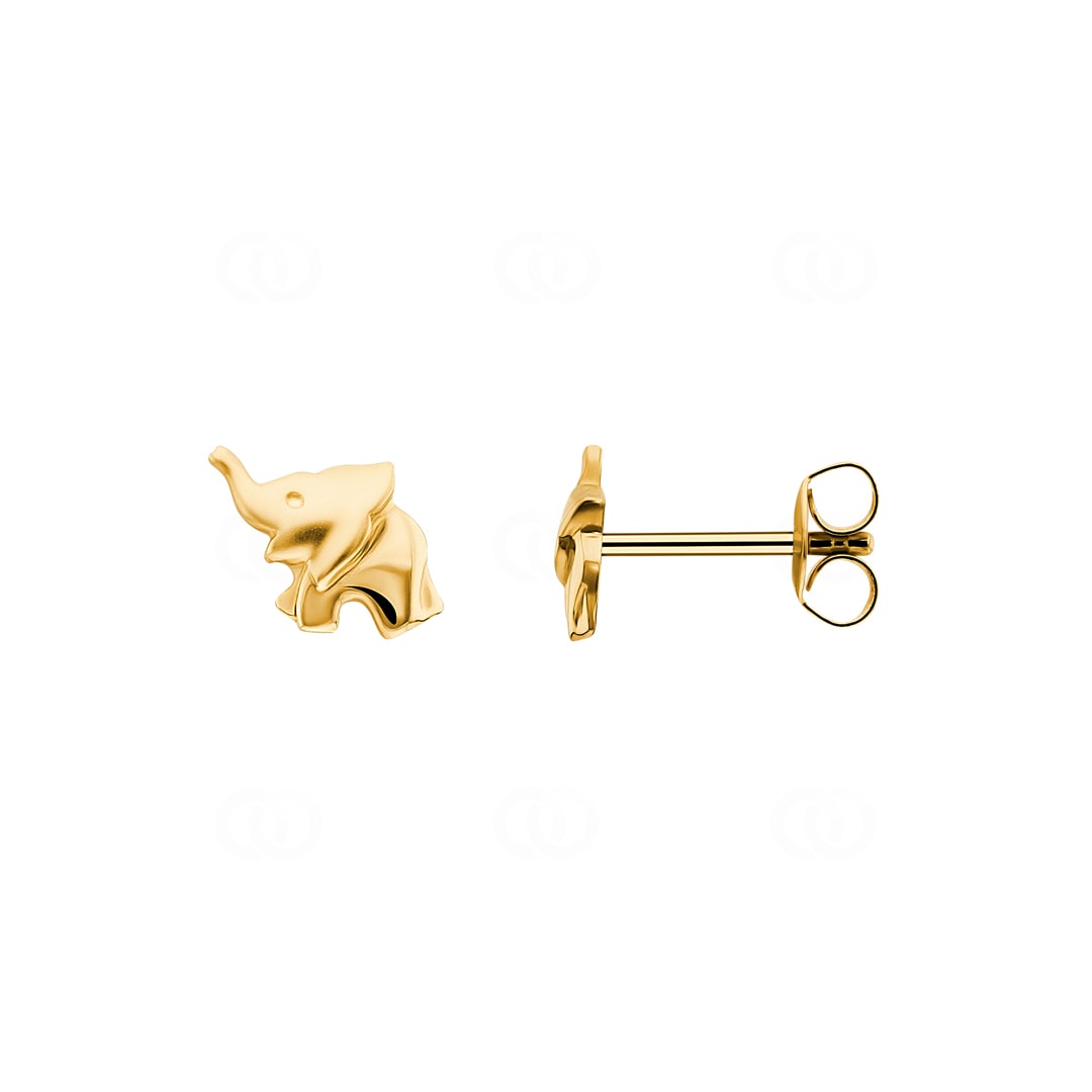 Ohrstecker 750/18 K Gelbgold Elefant