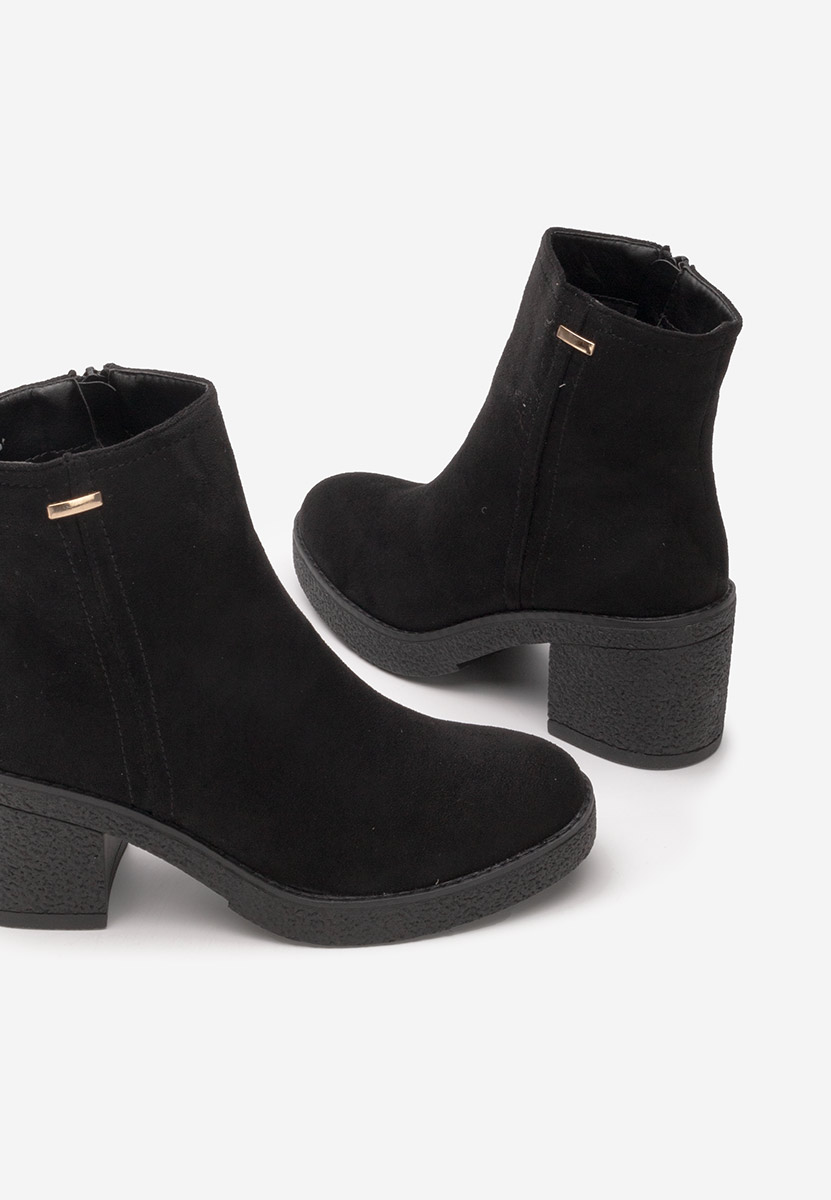 Bottines à talon noires Mildred