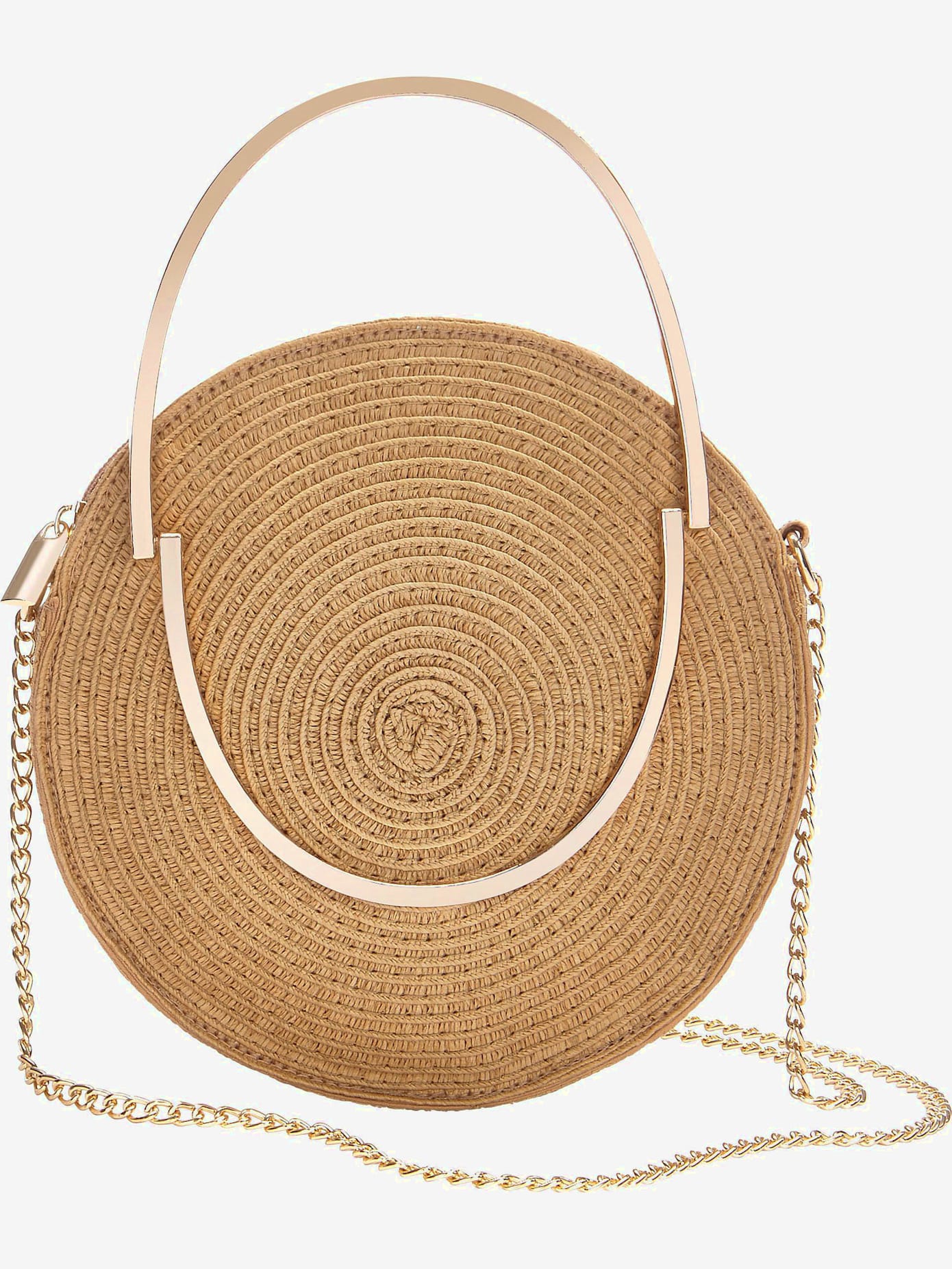 Sac en bandoulière sac à main avec anse métallique tendance
