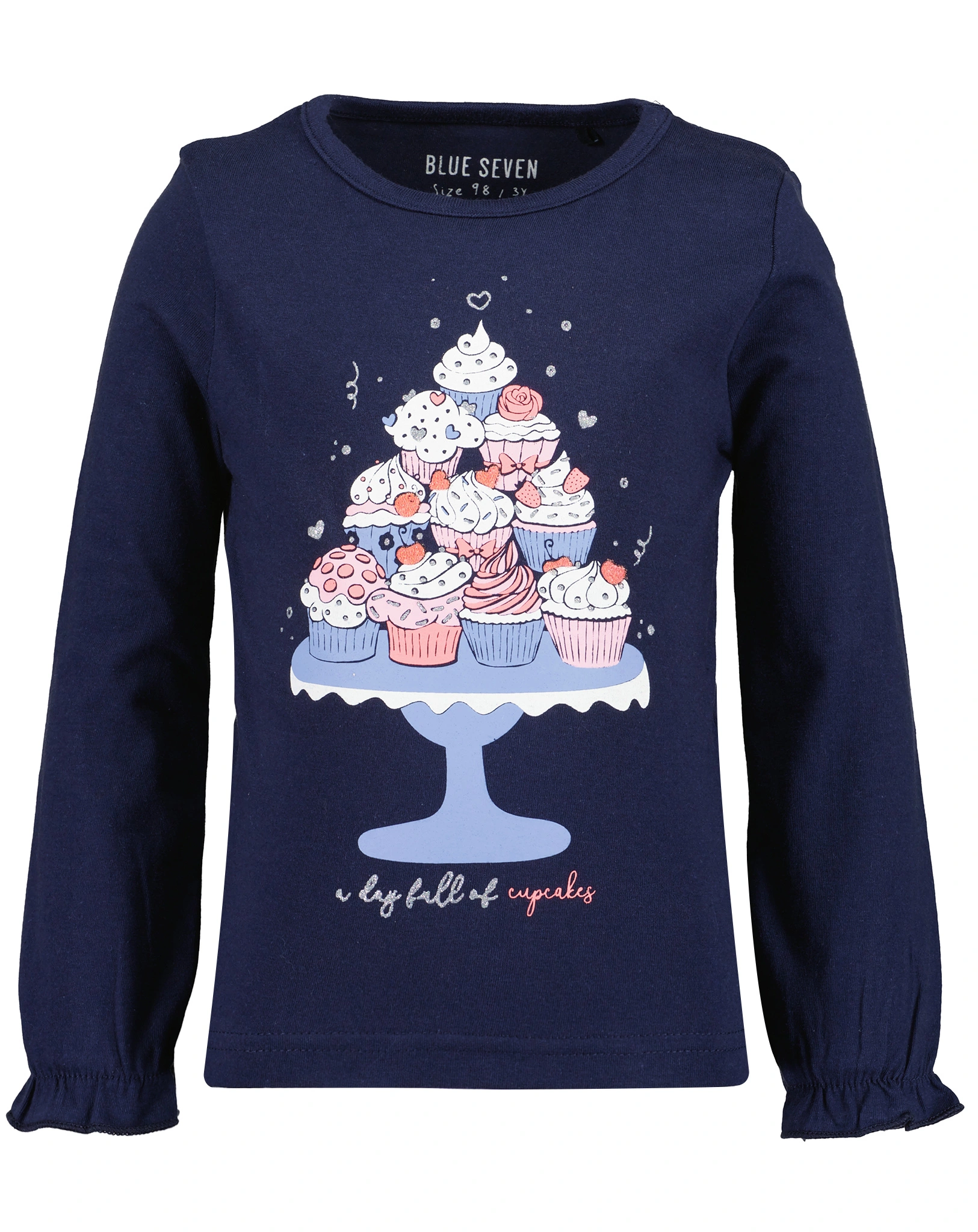 Langarmshirt SWEETS in ultramarin