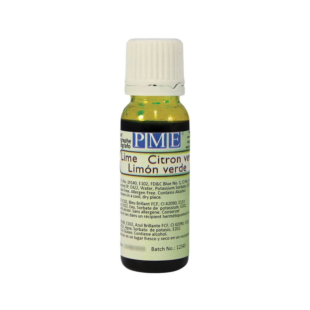 Colorant pour aérographe 25 ml - Vert citron CakeSupplies