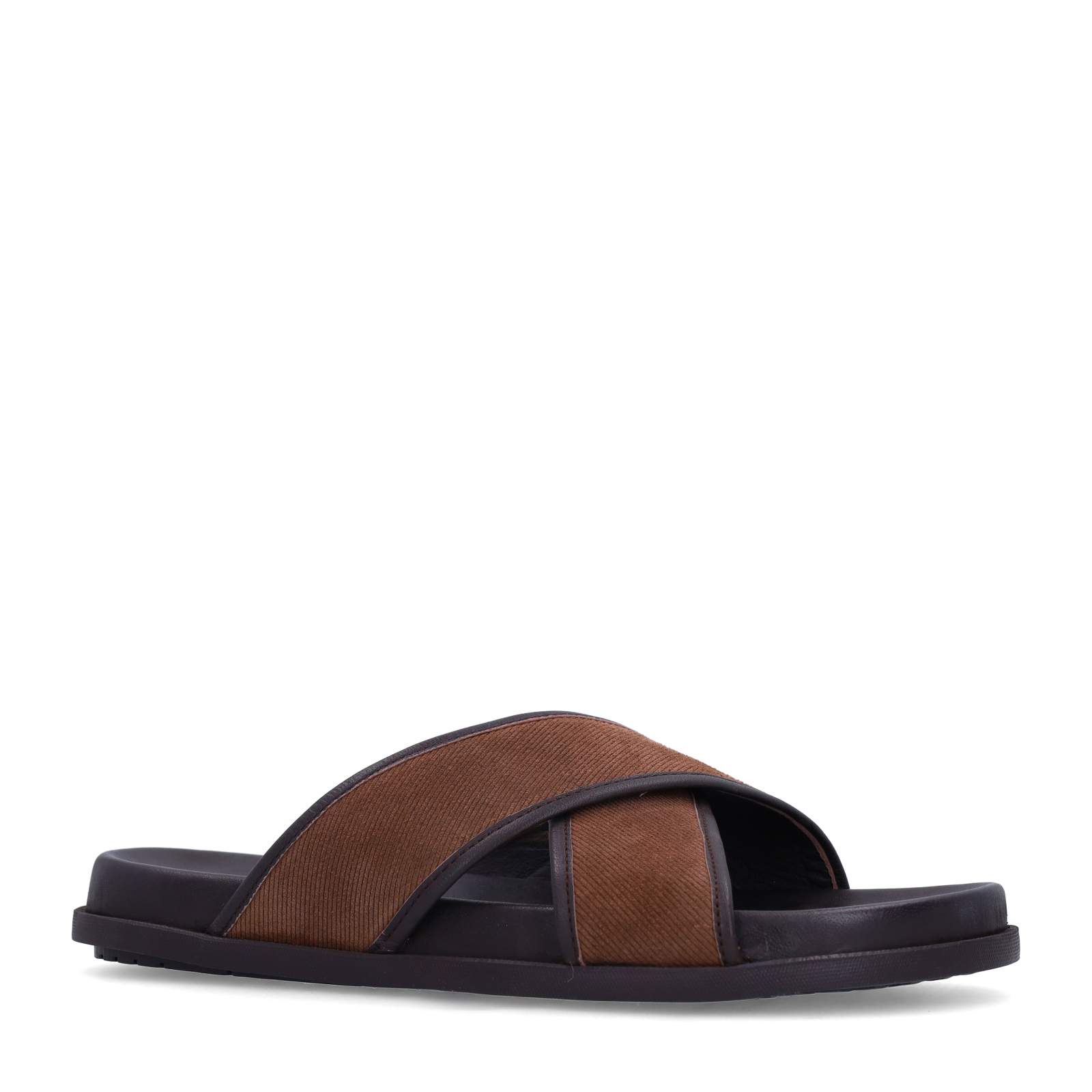 Bruine suède slippers