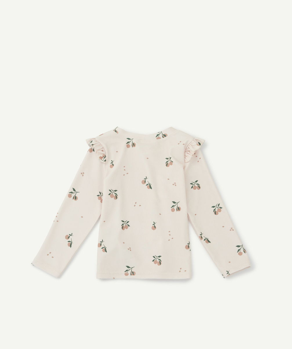 LIEWOODT-SHIRT DE BAIN ANTI-UV TENLEY BÉBÉ BEIGE AVEC PÊCHES