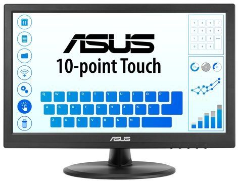 Asus - VT169HE - Monitor - Zwart - 15.6 Inch - Full HD - Touchscreen