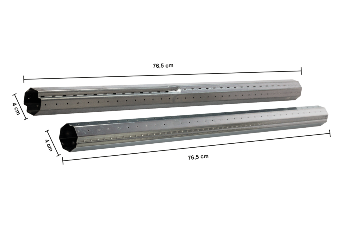 Schellenberg Rolladenwellen-Set Mini, Stahlrohrwelle für Rolladen, Achtkantwelle 130 cm, kürzbar