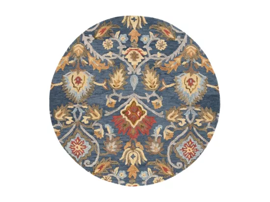 Tapis Navy & Multi 122 X 122 cm - Juni