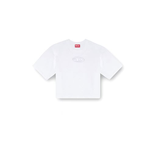 Diesel T-Buxt Crop T-shirt, Bright White, XL