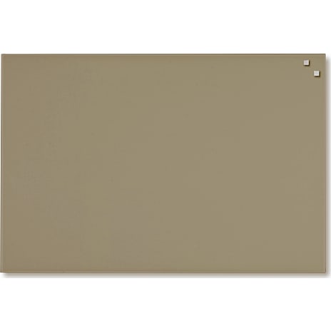 Magnetisk glastavle 40x60 cm - beige
