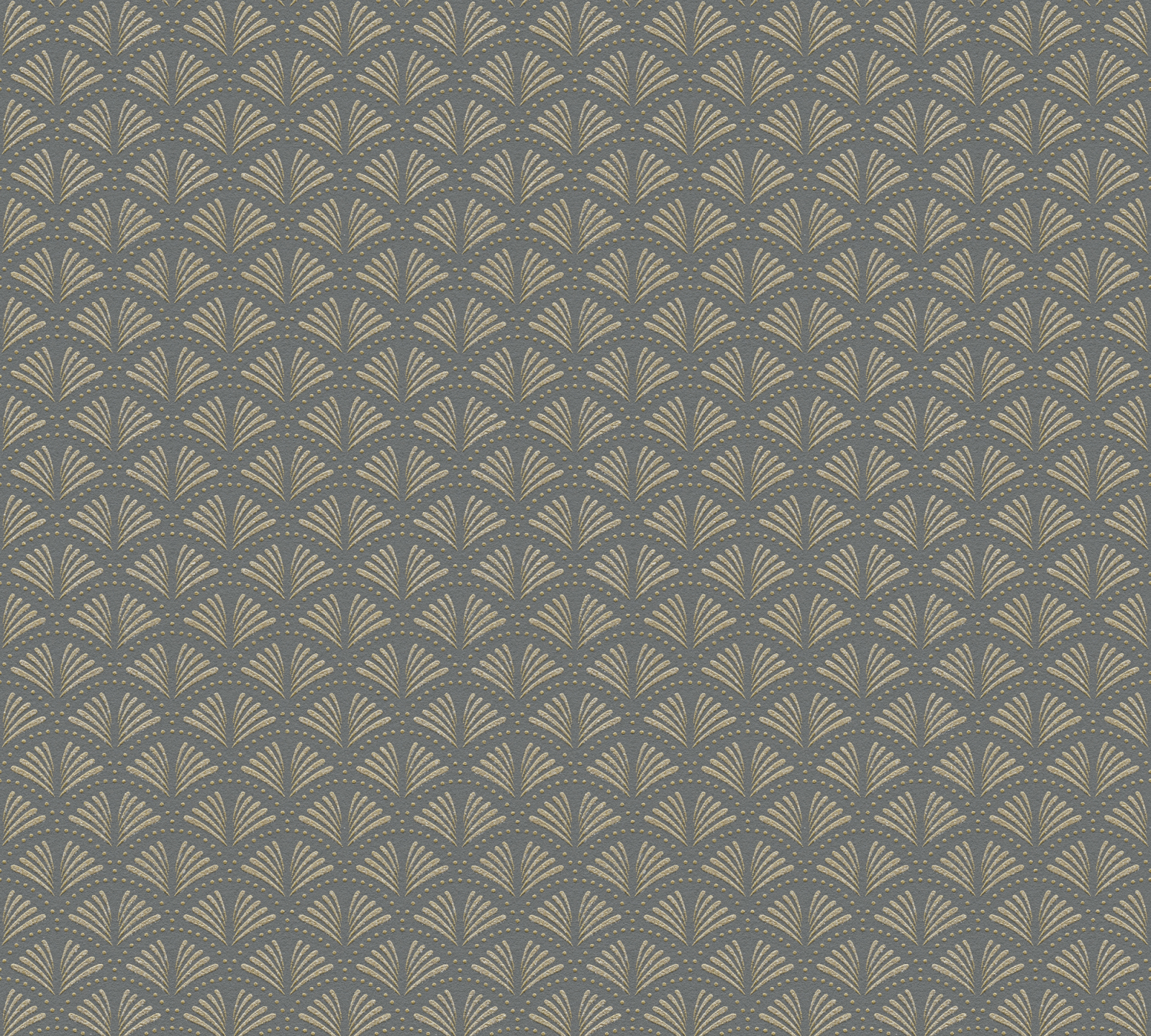 Vliestapete - grau-gold - Grafik - 10 Meter