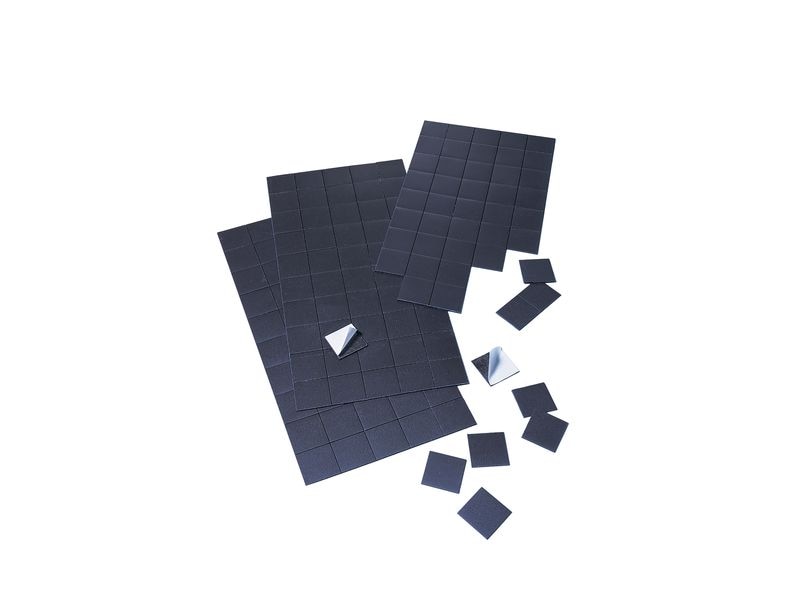 Franken Magnetplättchen 2 x 2 cm, 50 Stück Schwarz Selbstklebende Magnetplättchen
