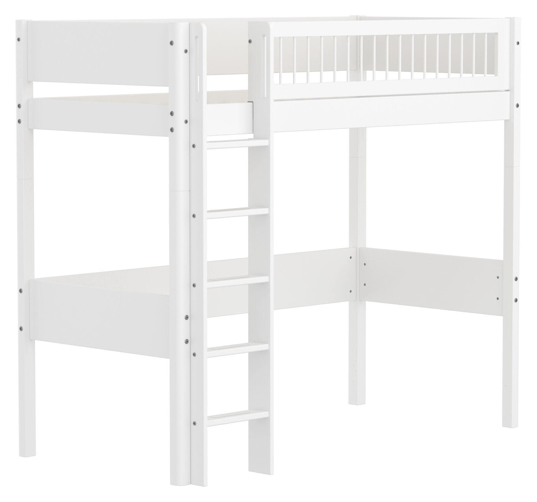 Flexa WHITE Hochbett - Weiss / B: 109.0 cm x T: 210.0 cm x H: 184.0 cm