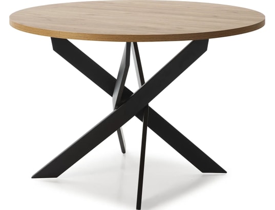 CONCEPT1 - Table Ther 120 x 120 x 77 cm couleur chêne