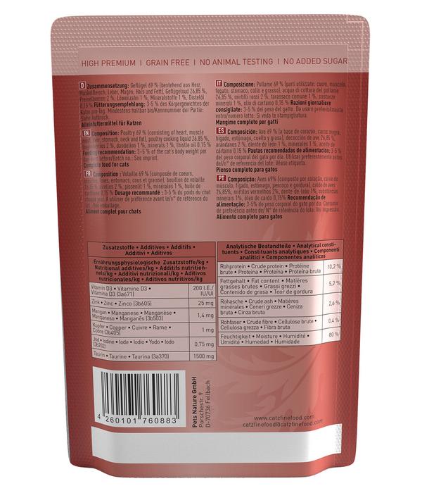 Catz finefood, Nassfutter für Katzen, 16 x 85