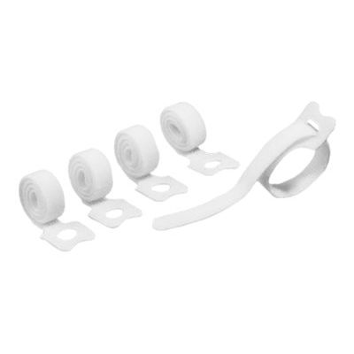 DURABLE CAVOLINE Grip Tie - 5 attaches-câble auto-agrippant - 20cm x 1cm - blanc