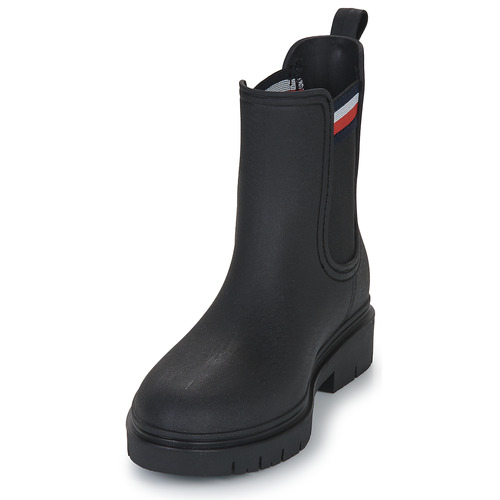Tommy Hilfiger - Rain Boot Ankle Elastic Negro
