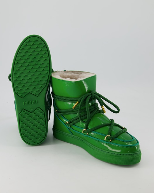 Inuikii Full Leather Naplack Winterschuhe in Grün