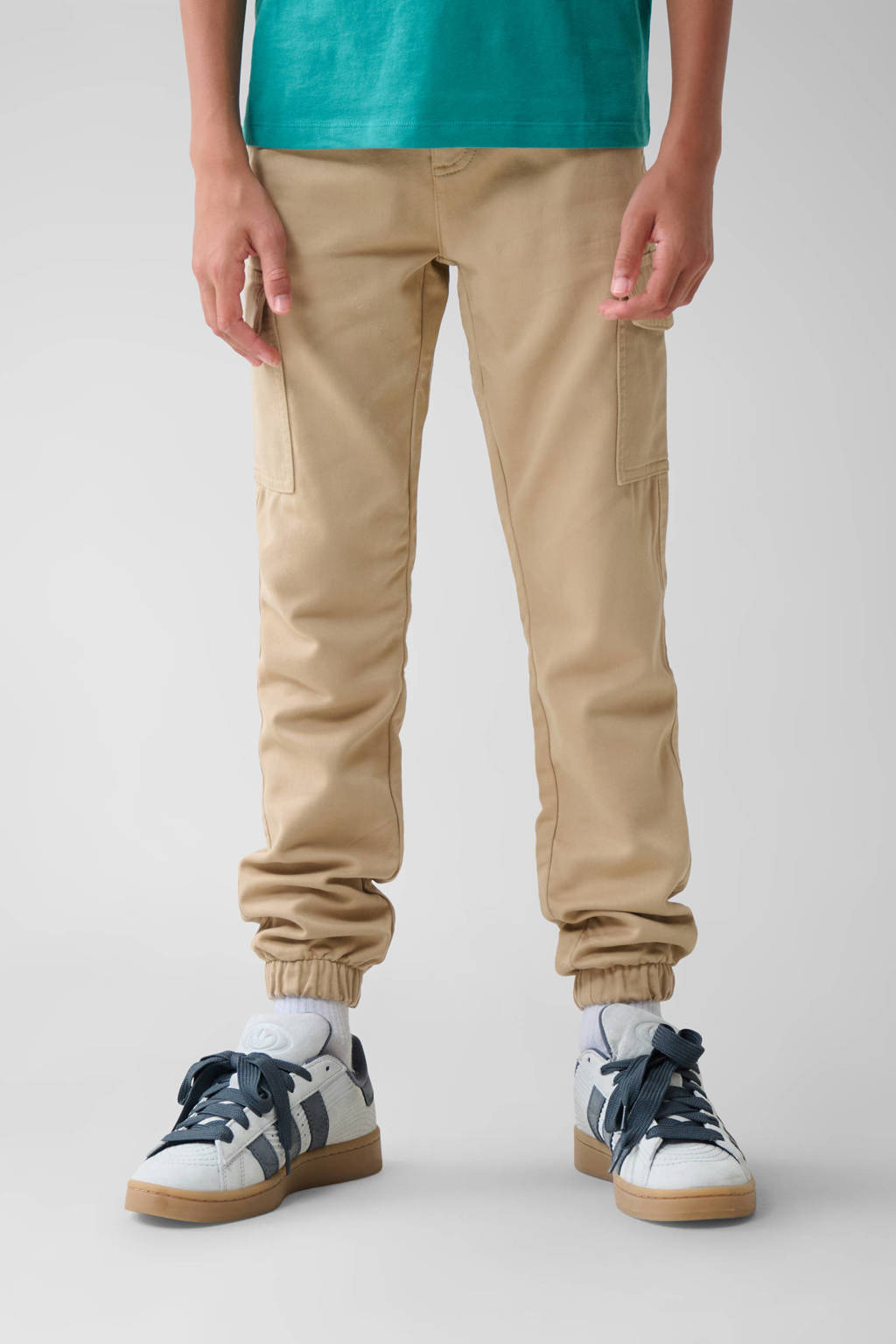 Shoeby tapered fit cargobroek zand