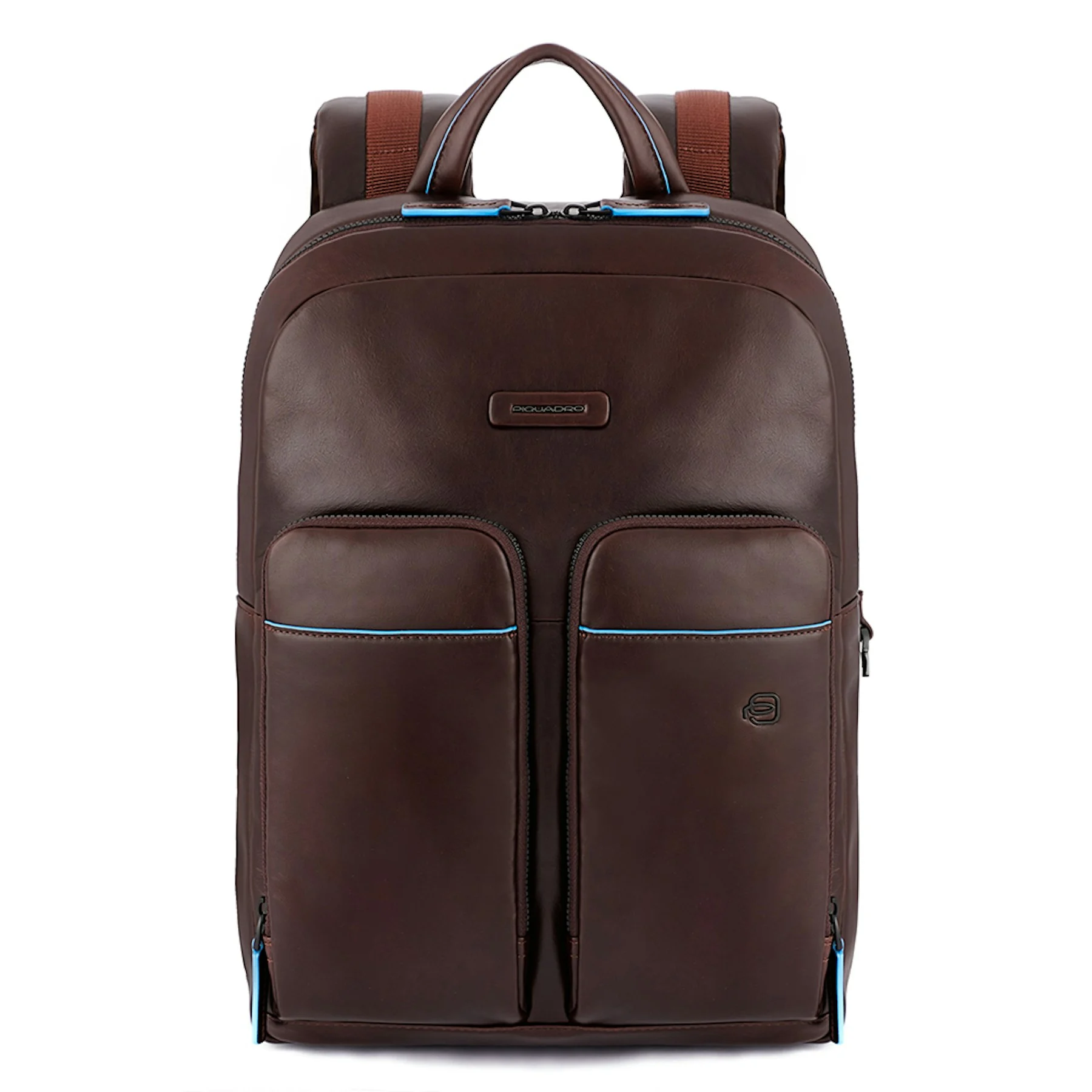 Sac à dos en cuir avec poche | Marron
