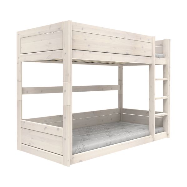 LifeTime Stapelbed – Laag – Rolbodem – White-Wash