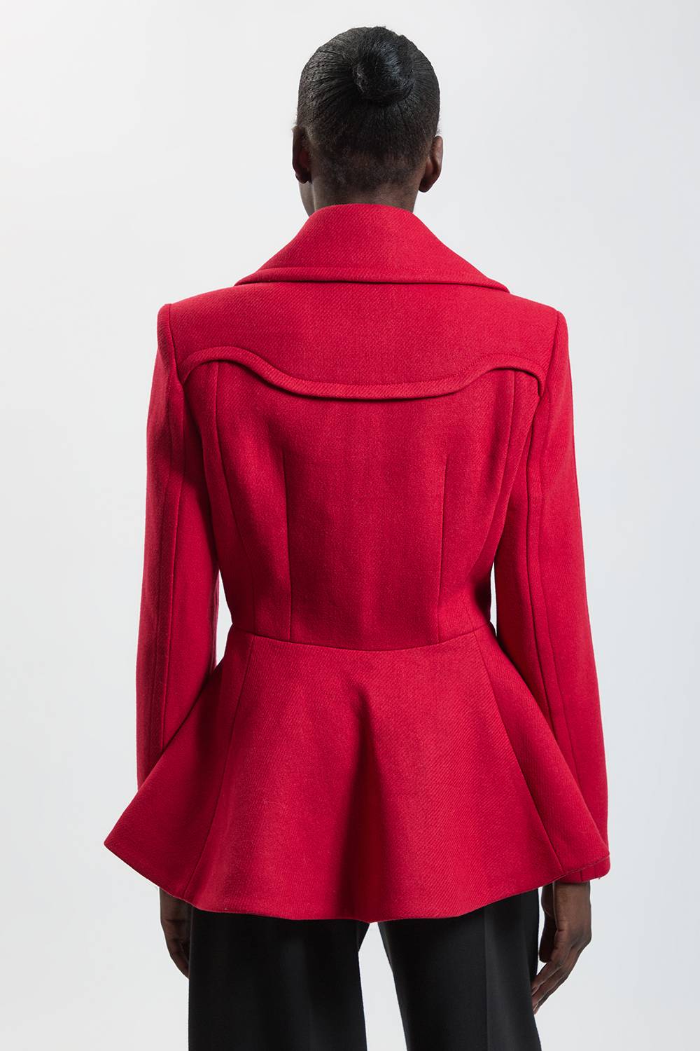 KarenMillen Manteau Court En Laine À Basque