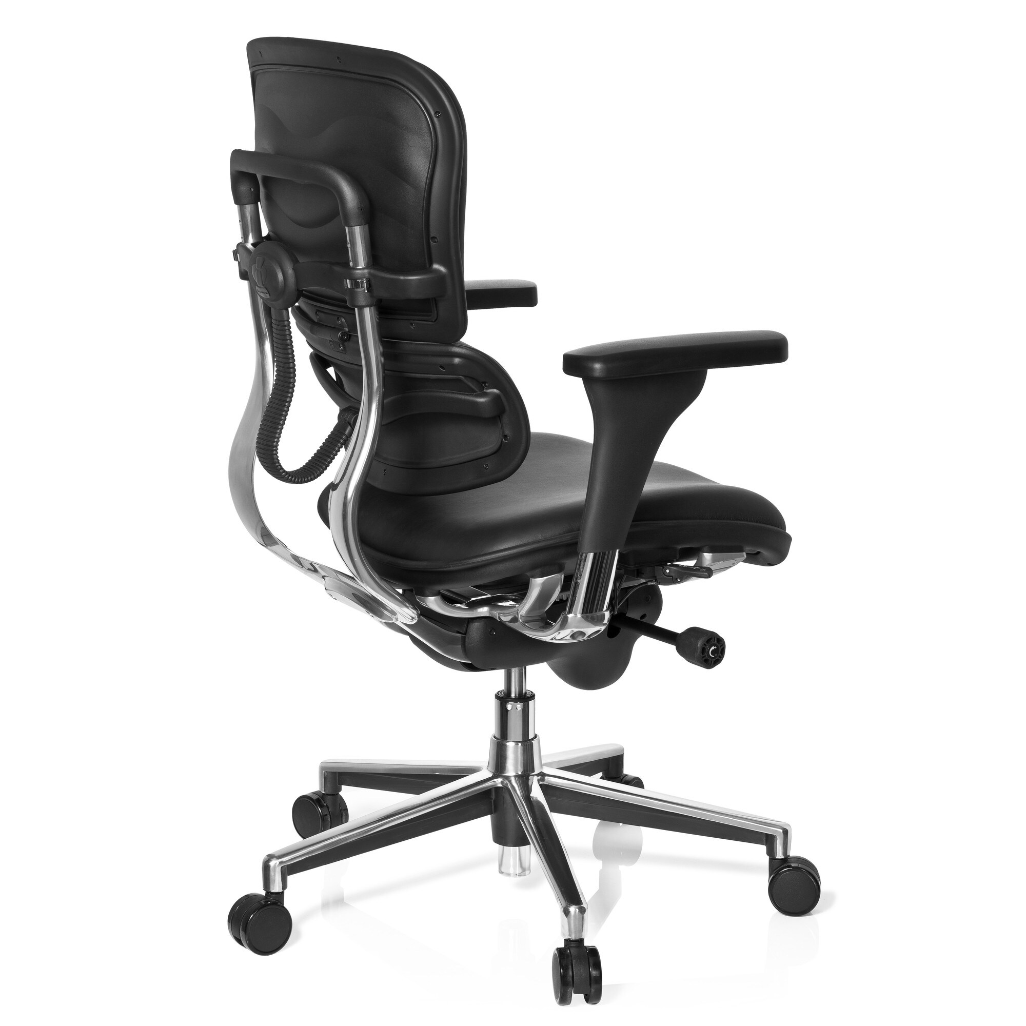 Luxus Chefsessel ERGOHUMAN BASE Leder mit Armlehnen (höhenverstellbar) hjh OFFICE