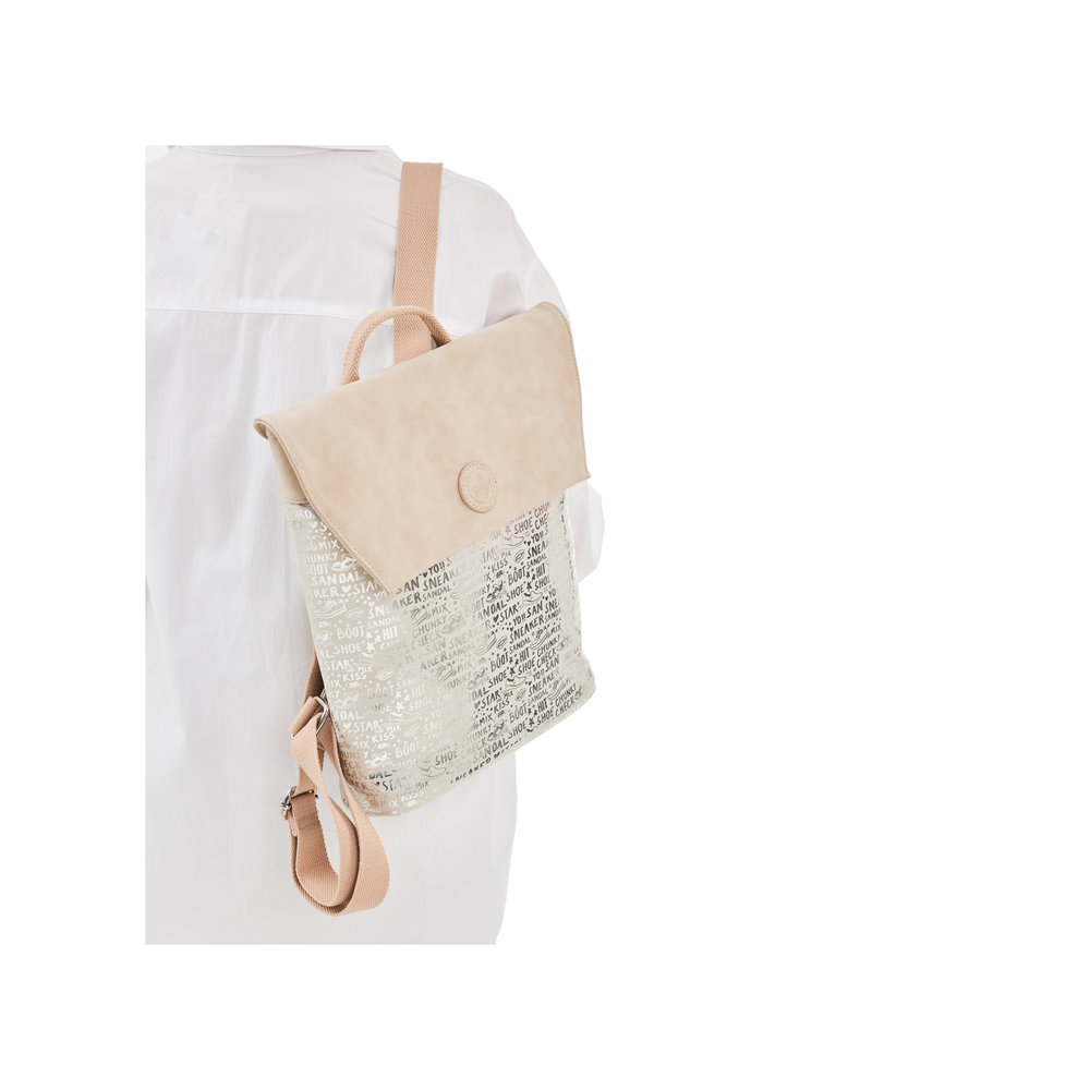 Rieker Rucksack silber beige