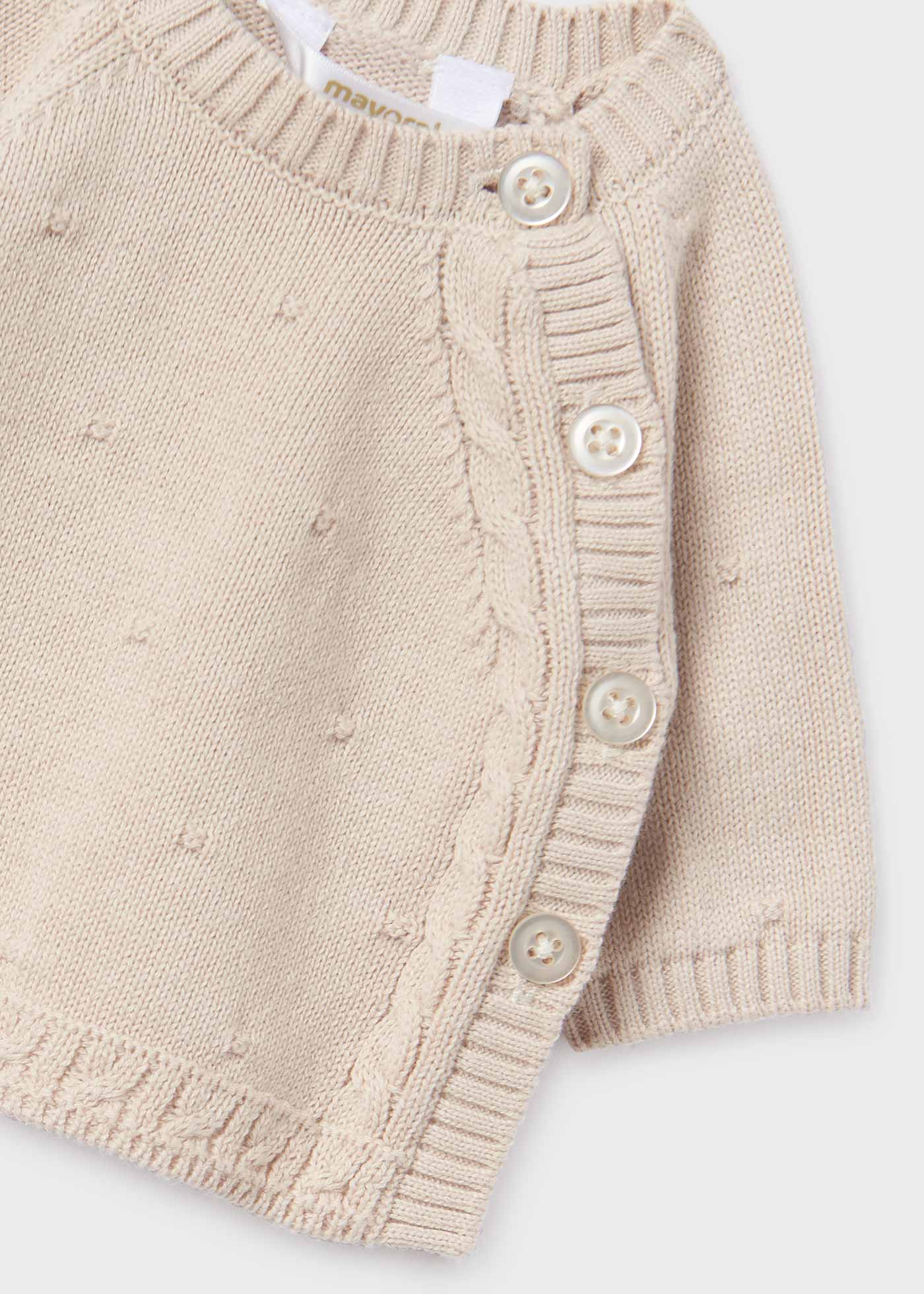Conjunto de 3 peças de malha de algodão orgânico para bebê